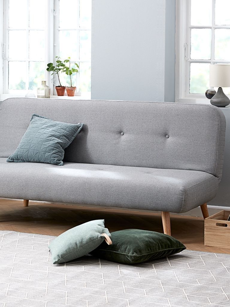 Sofa giường | JUVRE | vải polyester | xám nhạt | R192xS92xC89cm