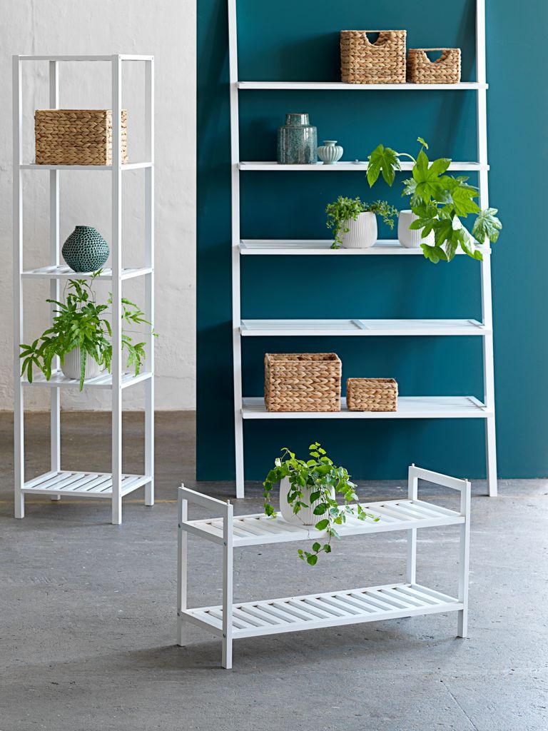 Kệ giày | UGGERBY | tre | trắng | R70xS27xC41cm