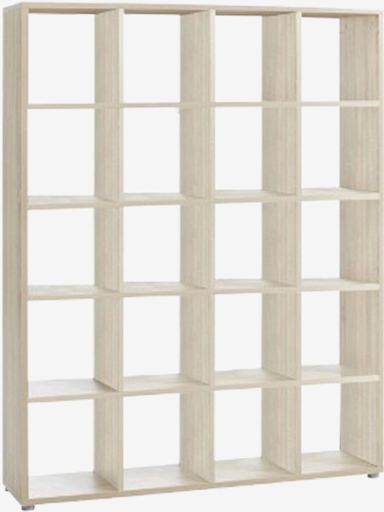 Kệ sách 20 ngăn | SANDAGER | gỗ công nghiệp | màu sồi | R151xS34xC187cm