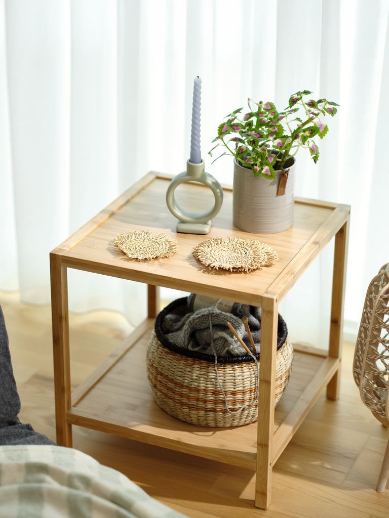 Bàn góc | OSTED | tre | màu tự nhiên | R45xD45xC45cm