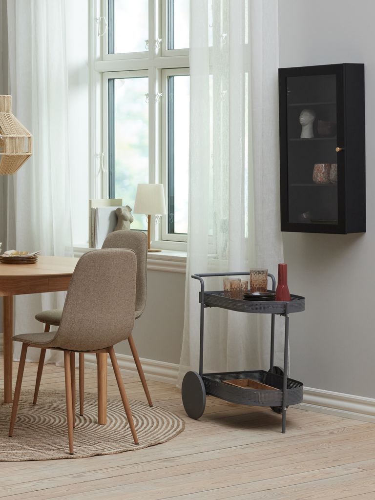 Kệ đa năng | JUKKERUP | kim loại/nhựa | xám đậm | R62xS50xC69cm