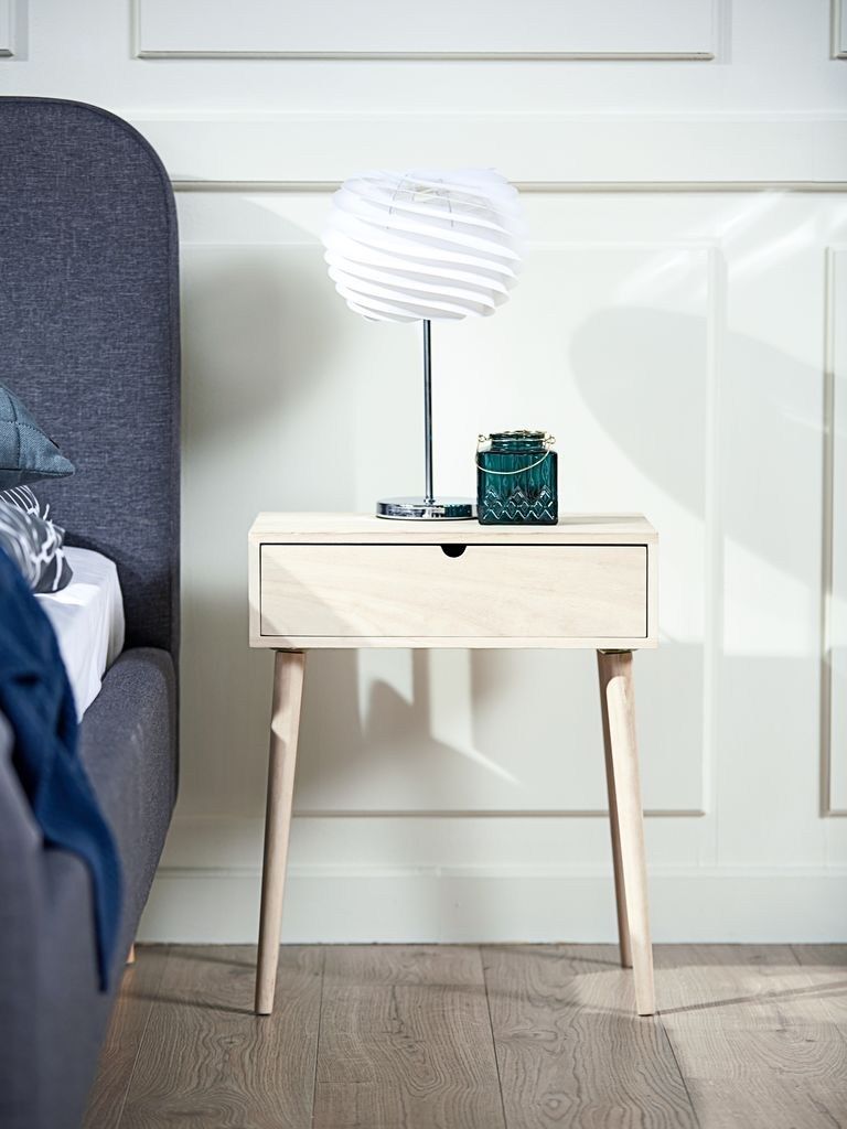 Tủ đầu giường | ILBRO | gỗ tự nhiên | màu sồi nhạt | R45xS32xC54cm