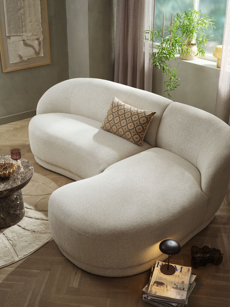 Sofa g&oacute;c phải | ANDRUP | vải polyester | be | R221xS87/152xC76cm