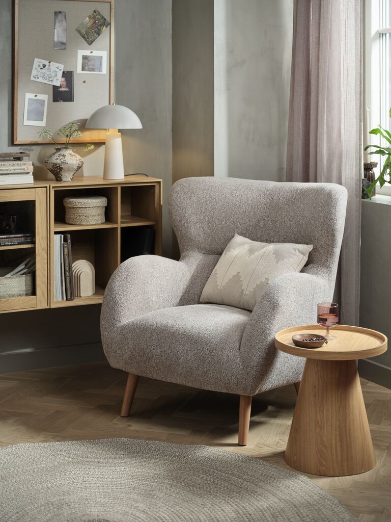  Ghế bành | HAGESTED | vải polyester | be | R86xS90xC93cm