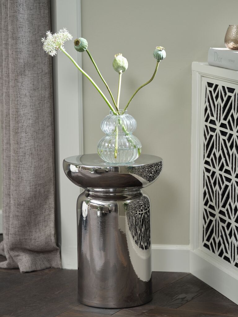 Kệ đa năng | LYDUM | gốm | màu chrome | Ø30xC44cm