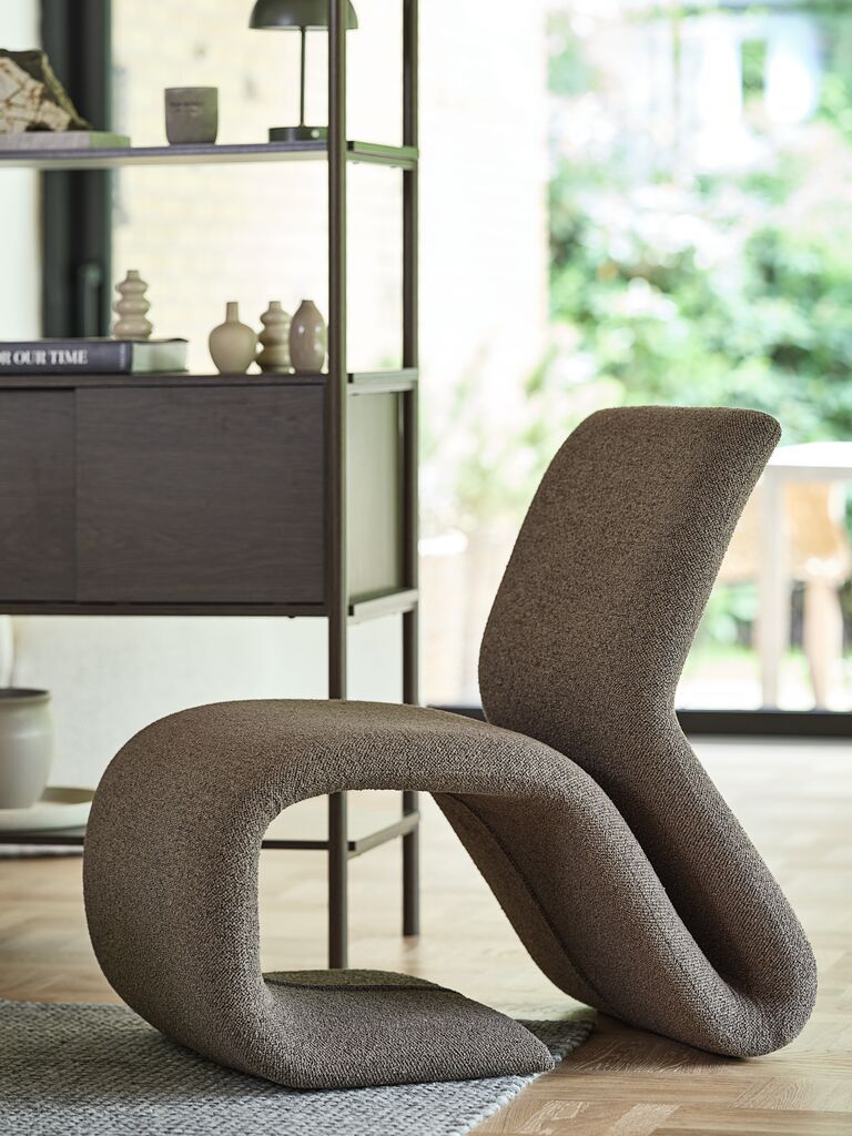 Ghế bành | GULDBJERG | vải polyester | màu vàng cát đậm | R54xS79xC80cm