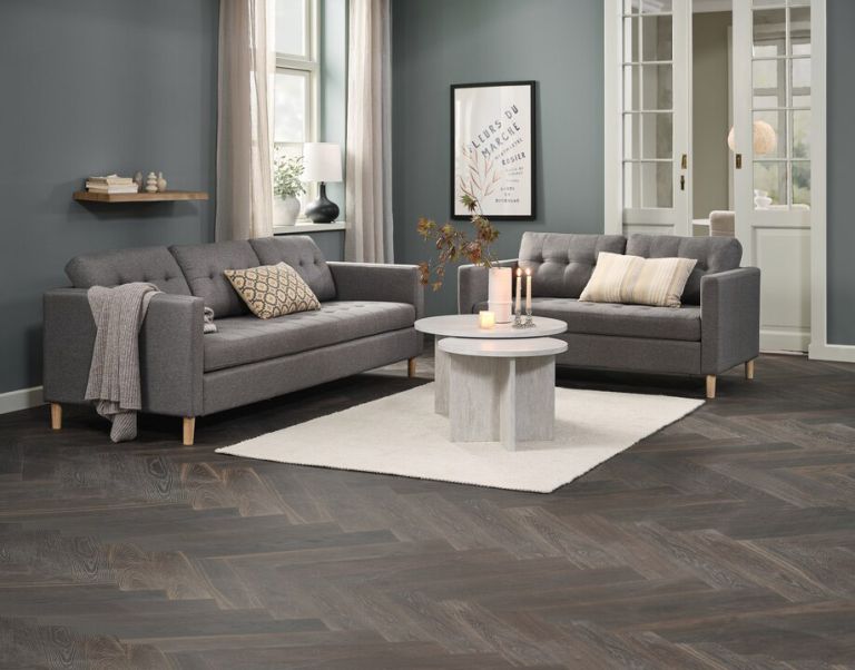 Sofa 2 chỗ | FALSLEV | vải polyester | xám | R152xS84xC78cm