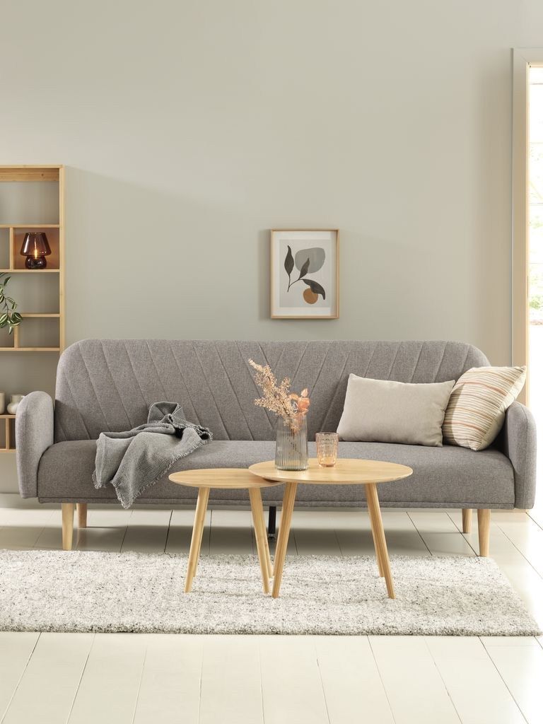 Sofa giường | PARADIS | vải polyester | xám nhạt | R209xS83/106xC82cm