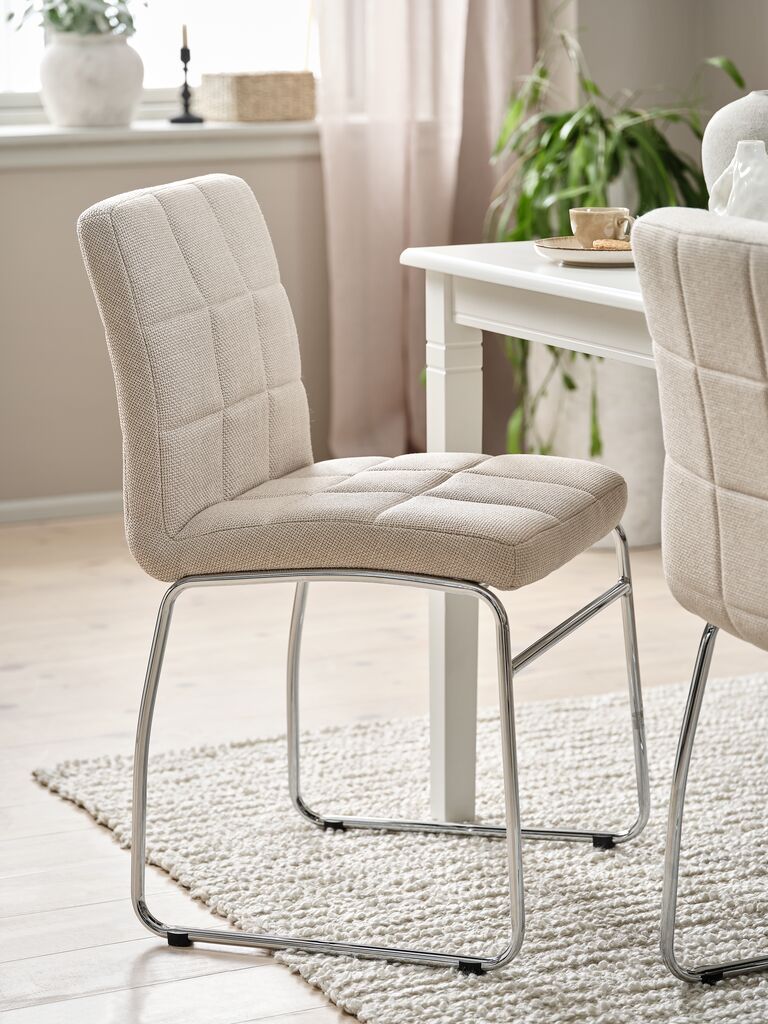 Ghế bàn ăn | HAMMEL | kim loại/polyester | be | R53xS57xC86cm