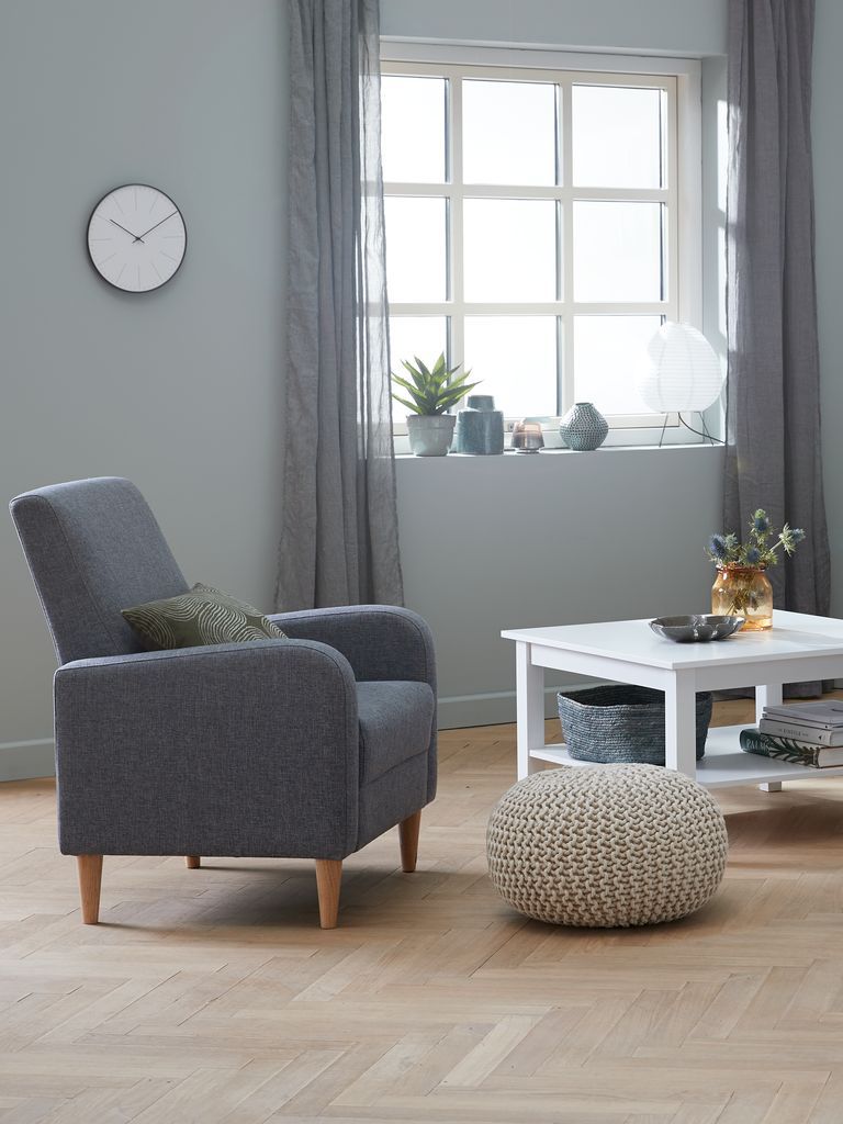 Ghế đôn | NEBLE | cotton/hạt xốp | be | Ø50xC30cm