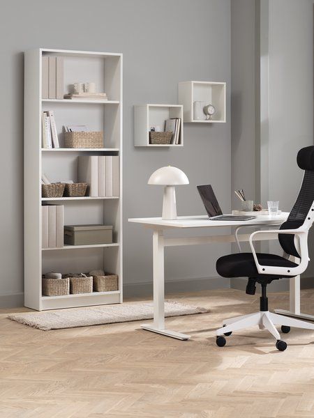 Kệ sách 5 tầng | HORSENS | gỗ công nghiệp | trắng | R70xS30xC197cm