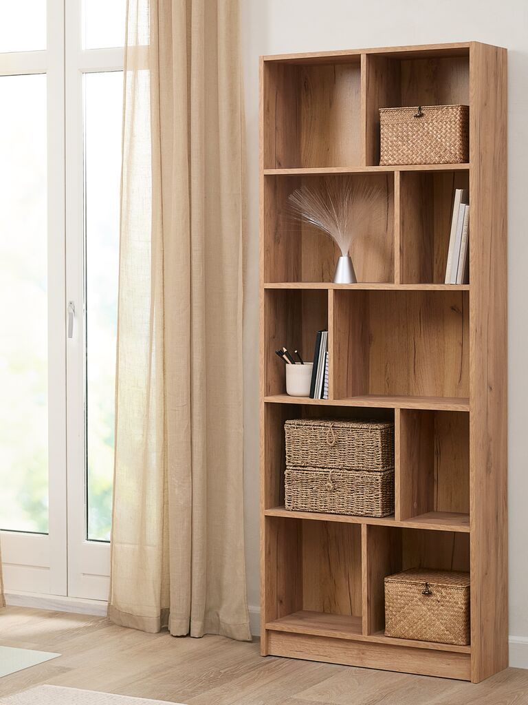 Kệ sách 5 tầng | MOSBJERG | gỗ công nghiệp | màu sồi | R70xS29xC190cm