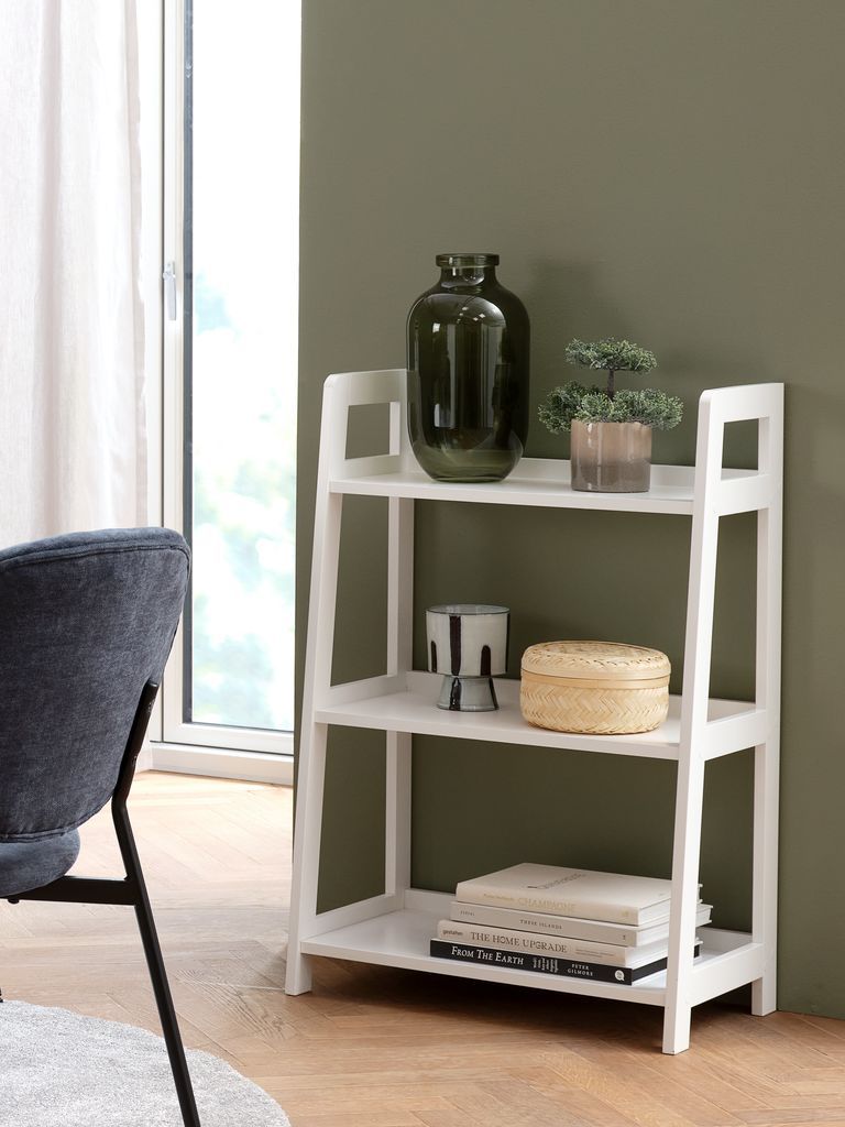 Kệ sách 3 tầng | HERNING | gỗ công nghiệp | trắng | R64xS36xC95cm
