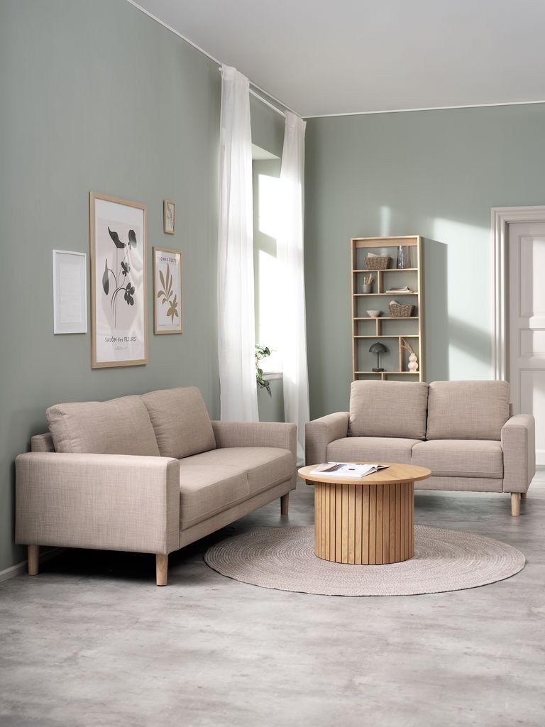 Sofa 3 chỗ | EGENSE | vải polyester | vàng cát | R200xS80xC80cm