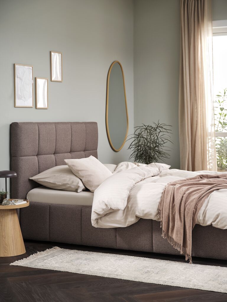 Giường | VEMMELEV | gỗ c&ocirc;ng nghiệp | n&acirc;u | R160xD200cm
