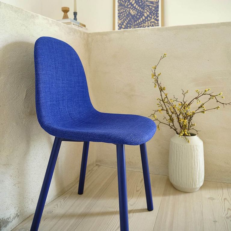 Ghế b&agrave;n ăn | EJSTRUP| th&eacute;p/vải polyester | xanh | R45.5xS53xC89cm