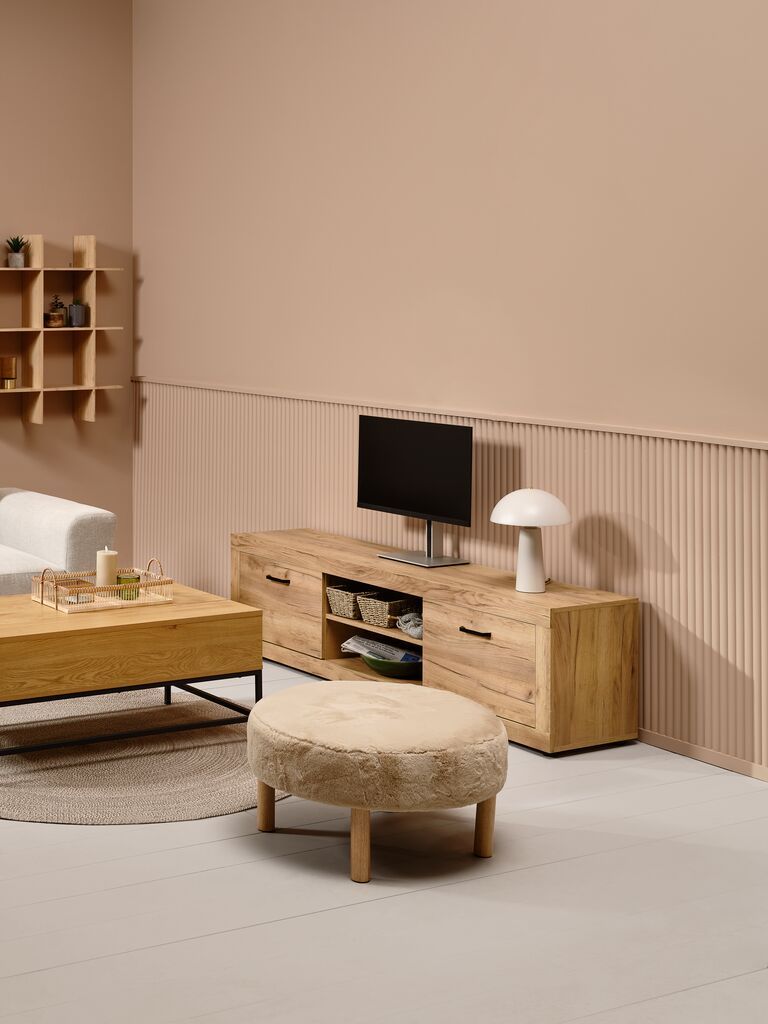 Kệ TV | LINTRUP | gỗ công nghiệp | màu sồi | R180xS40xC50cm