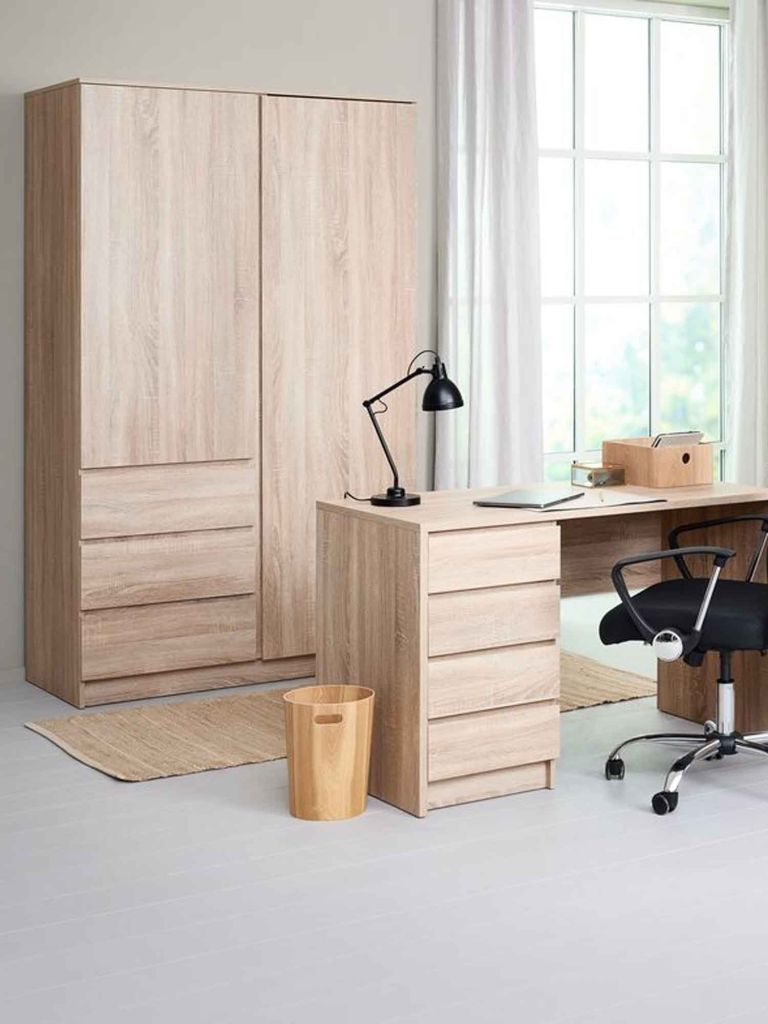 Tủ quần áo | LIMFJORDEN | gỗ công nghiệp | màu sồi nhạt | R120xS58xC200cm