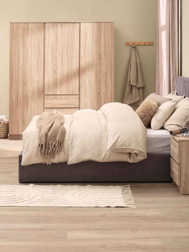 Wardrobe LIMFJORDEN 180x200 combi light oak colour