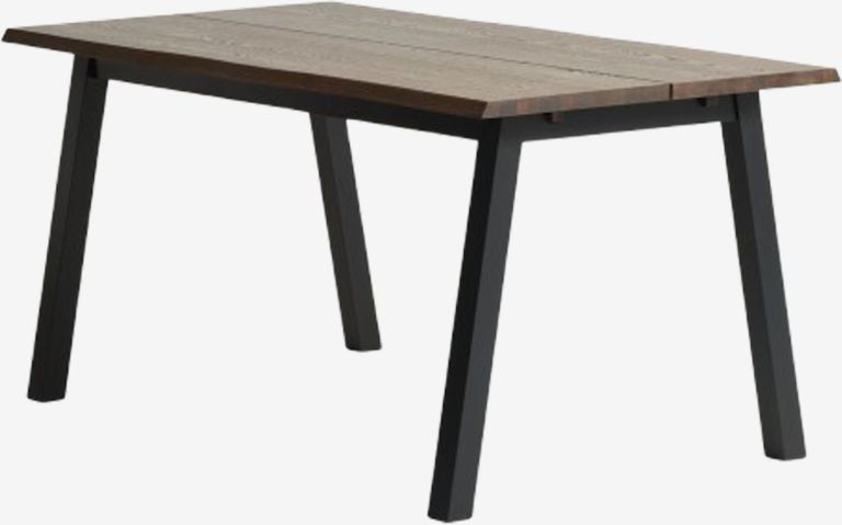 Bàn ăn | SKOVLUNDE | gỗ công nghiệp/veneer sồi | màu sồi đậm/đen | R90xD160xC76cm