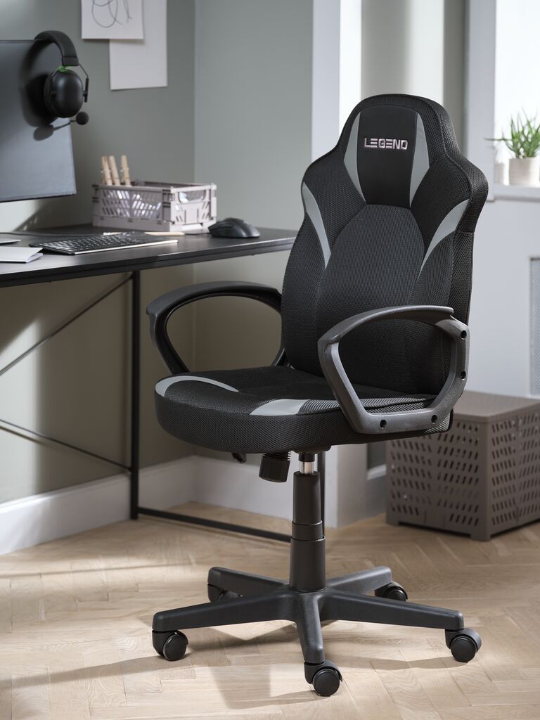 Ghế gaming | RANDRUP | da PU | đen | R57xS63xC97/107cm