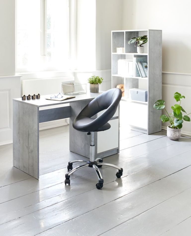 Bàn làm việc | BILLUND | gỗ công nghiệp | trắng/xám | R54xD120xC75cm