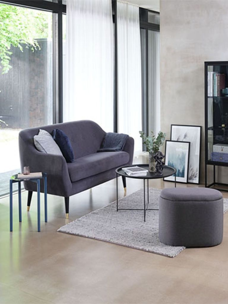 Bàn góc | ULSTEINVIK | kim loại | xanh | Ø46xC45cm