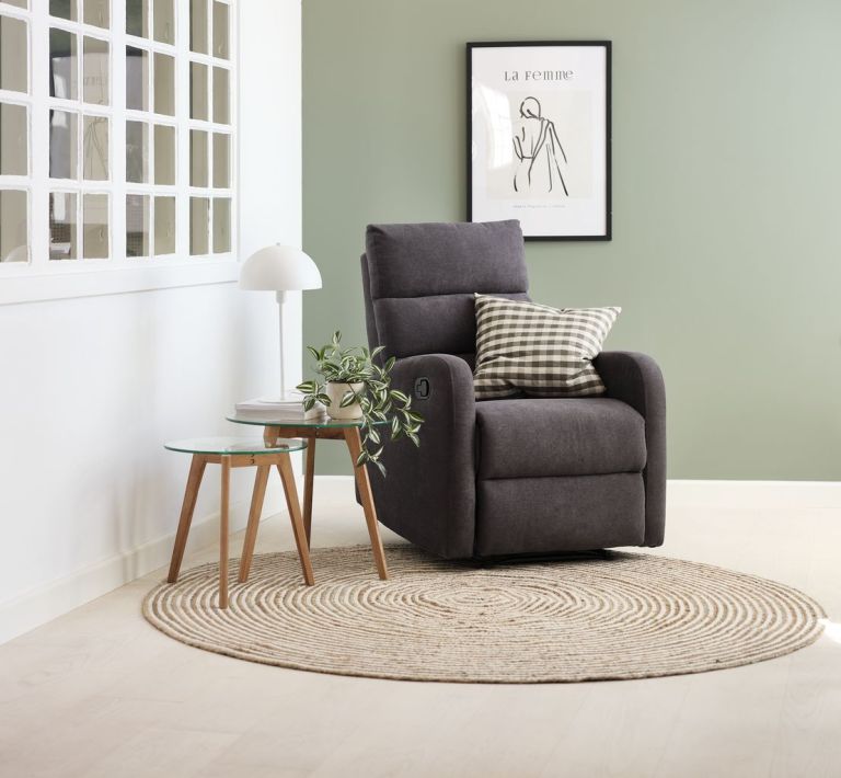 Bộ 2 bàn góc | FALSLED | kính cường lực/gỗ sồi | trong suốt/sồi | Ø50/40xC45/40cm