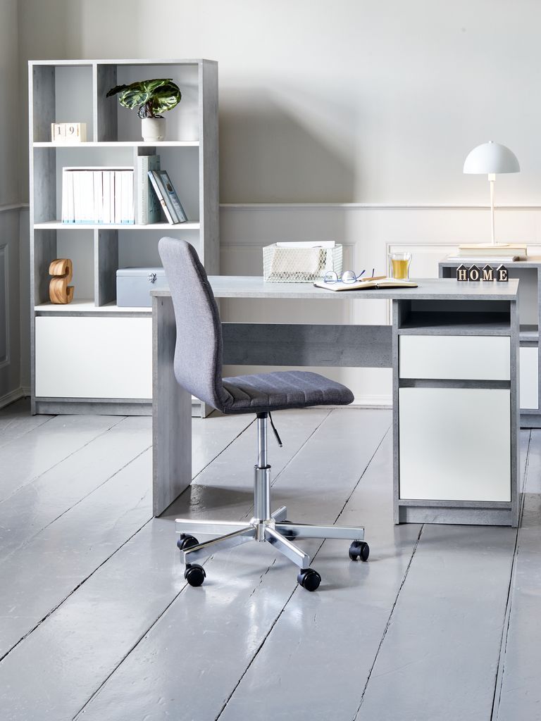 Kệ sách | BILLUND | gỗ công nghiệp | trắng/xám | R80xS33xC160cm