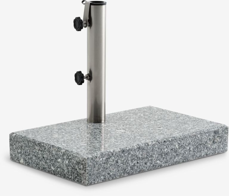 Chân đế dù ngoài trời | AMMERUD | inox/đá | xám |  R28xD45xC8cm