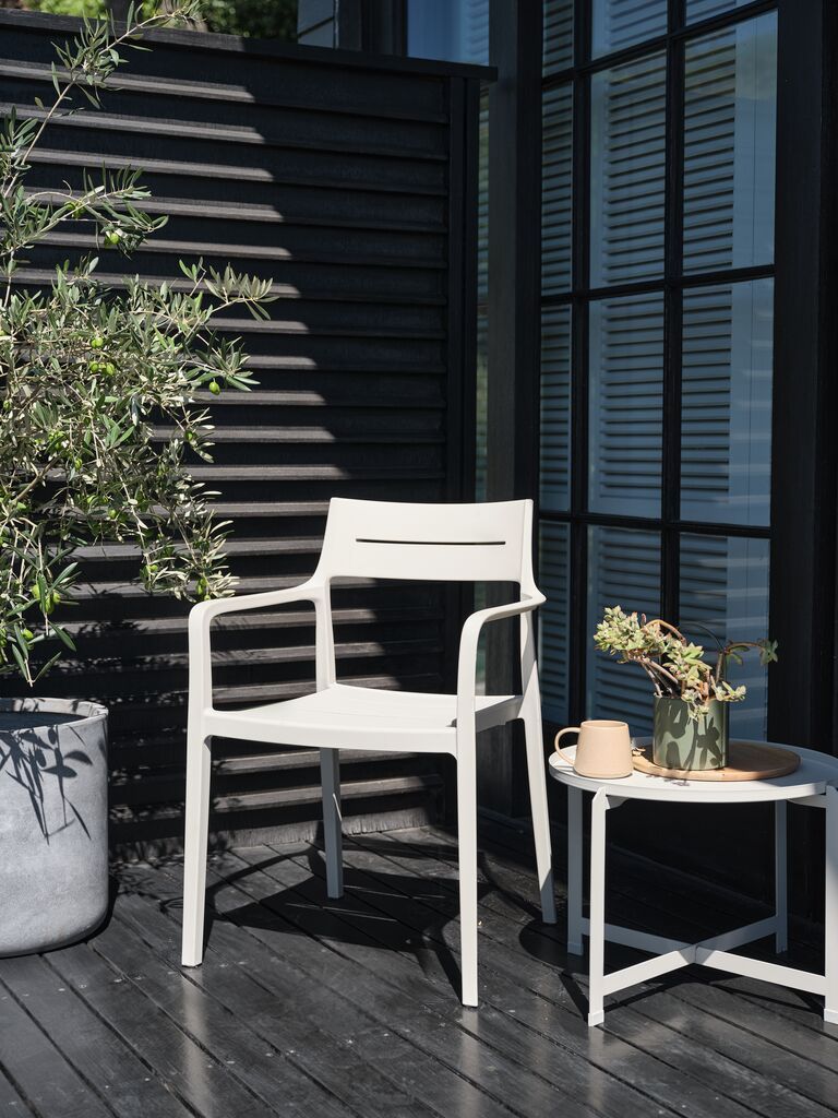 Ghế ngoài trời | INGSTRUP | nhựa PP | be | R56xS53xC82cm