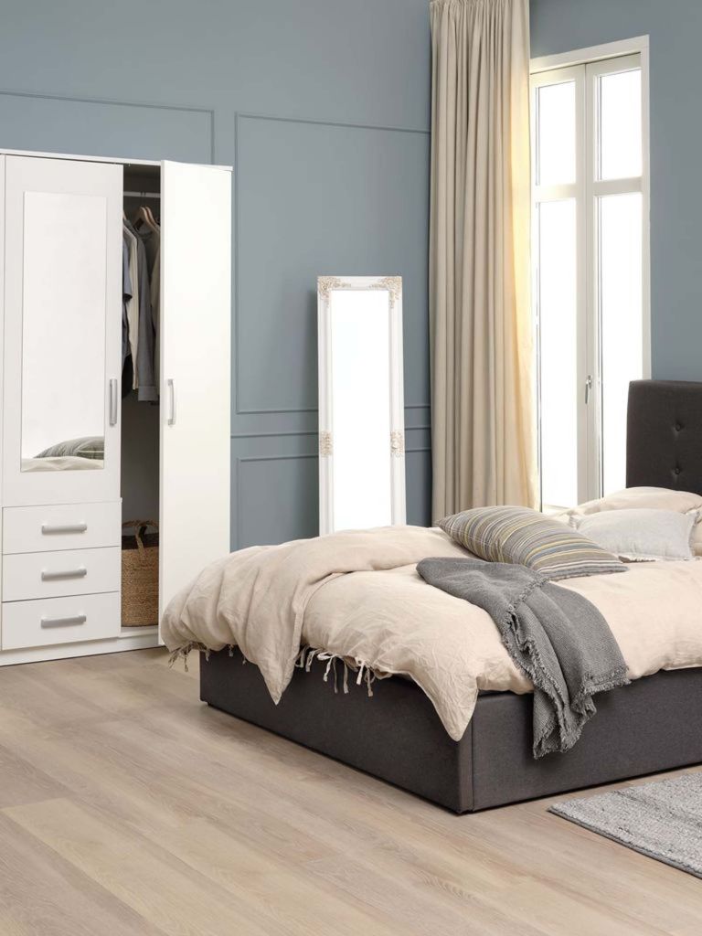 Gương | NORDBORG | gỗ c&ocirc;ng nghiệp | trắng | R40xS39xC160cm