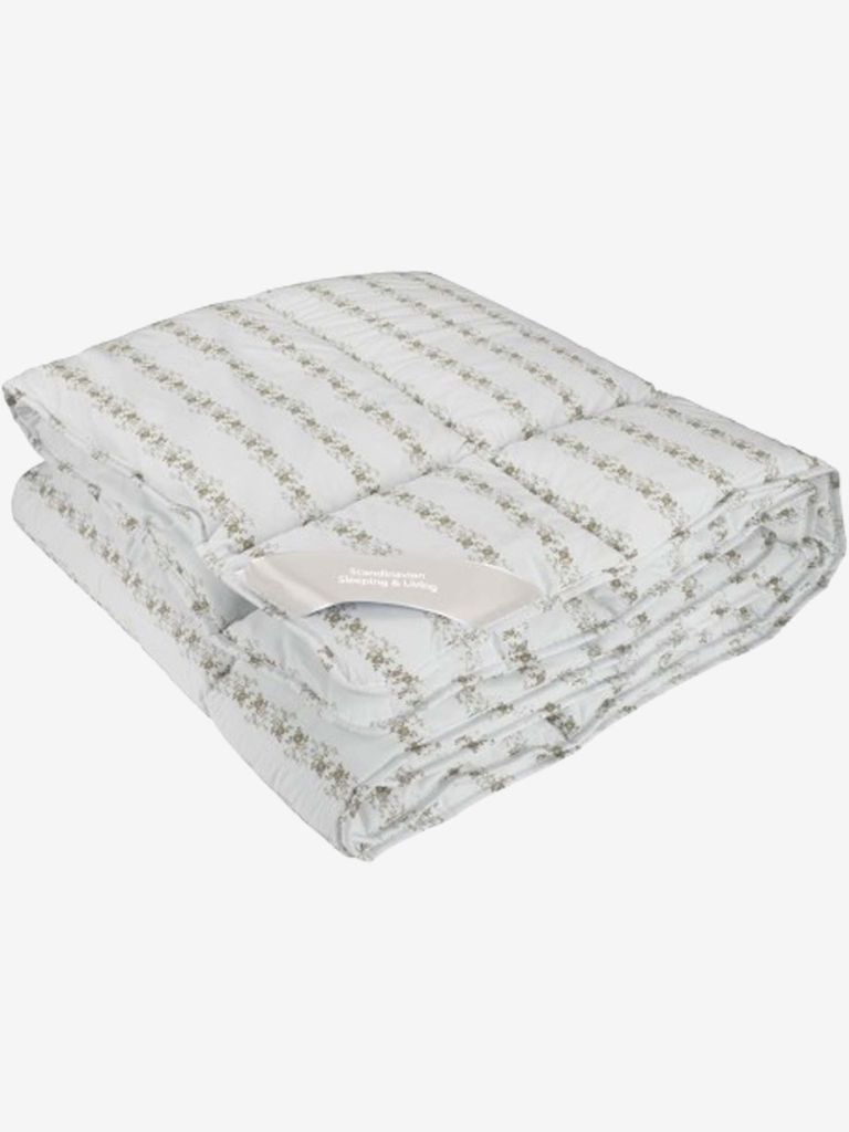 Ruột chăn hè Polyester TRONFjellet trắng họa tiết