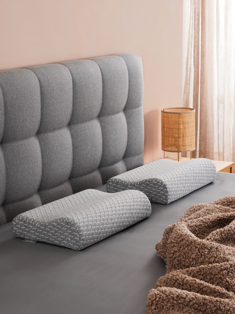 Ruột gối memory foam | WELLPUR KVINA | xám | R30xD50xC7/10cm