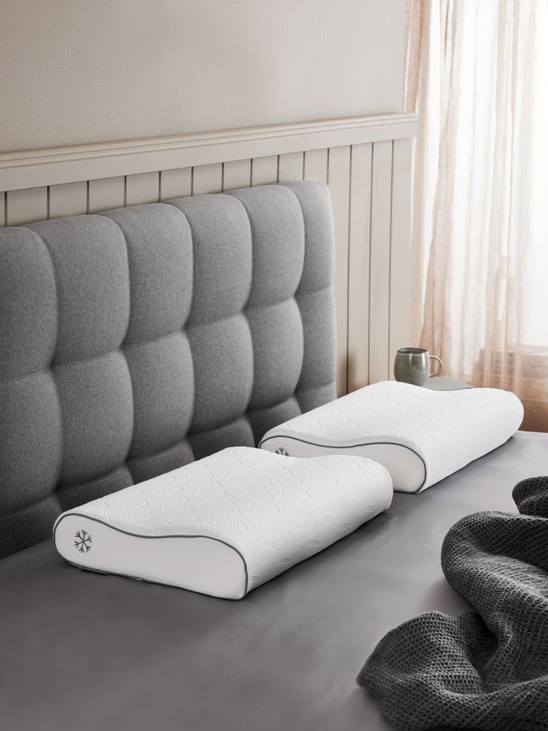 Ruột gối memory foam | WELLPUR HAMMAREN | trắng | R40xD60xC9/11cm