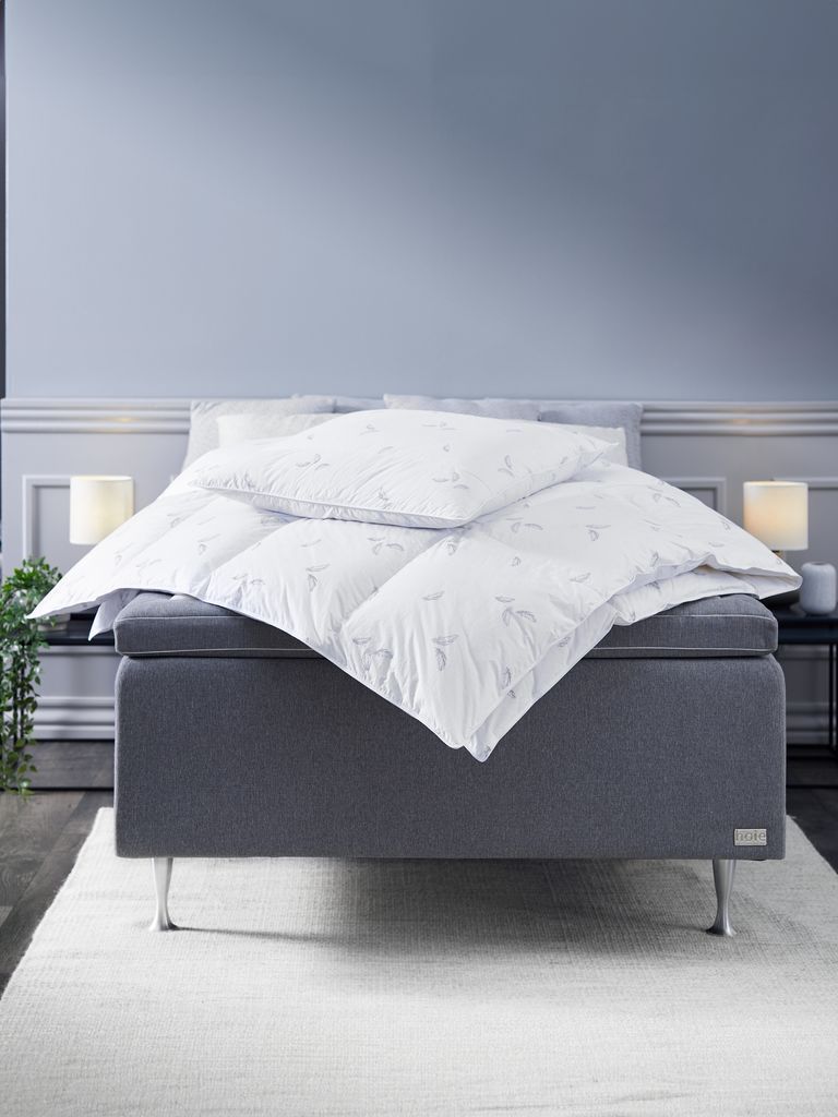 Ruột gối lông vũ | BEITO | trắng họa tiết | R50xD70cm | 850gr