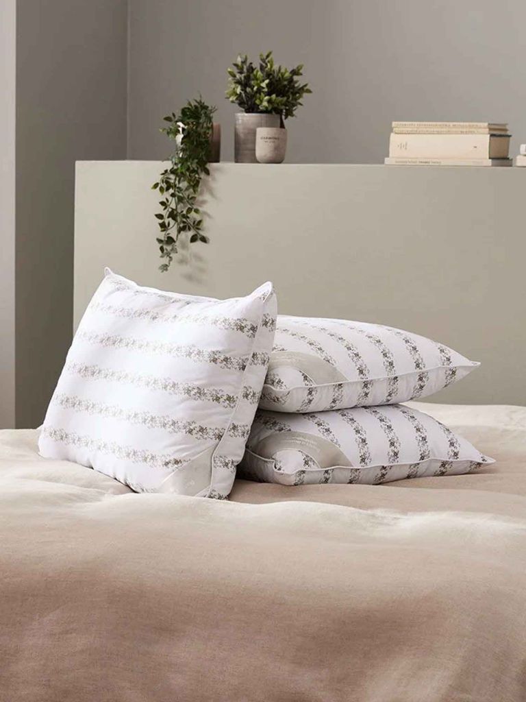 Ruột gối polyester | TRONFJELLET | trắng/xám | R50xD70cm | 1400gr