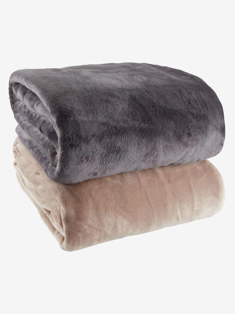 Chăn sofa | GULSKOLM | polyester | nâu xám | R220xD240cm