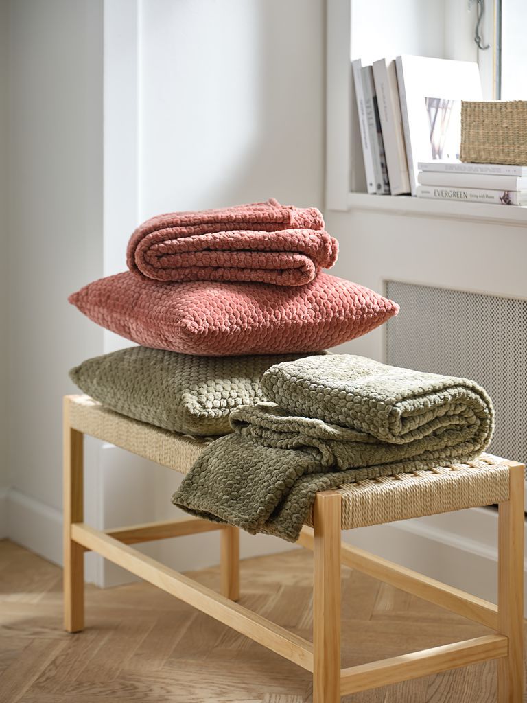 Chăn sofa | ROSENVIAL | polyester | xanh lá | R130xD160cm