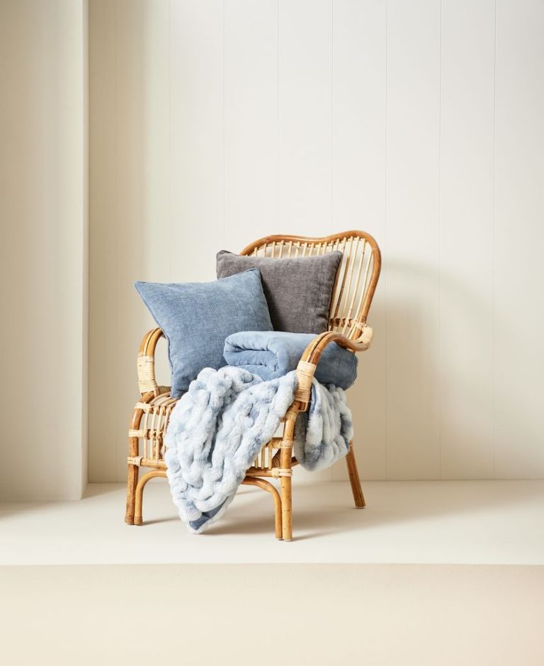 Chăn sofa | DRAGEHODE | polyester | xanh | R140xD200cm