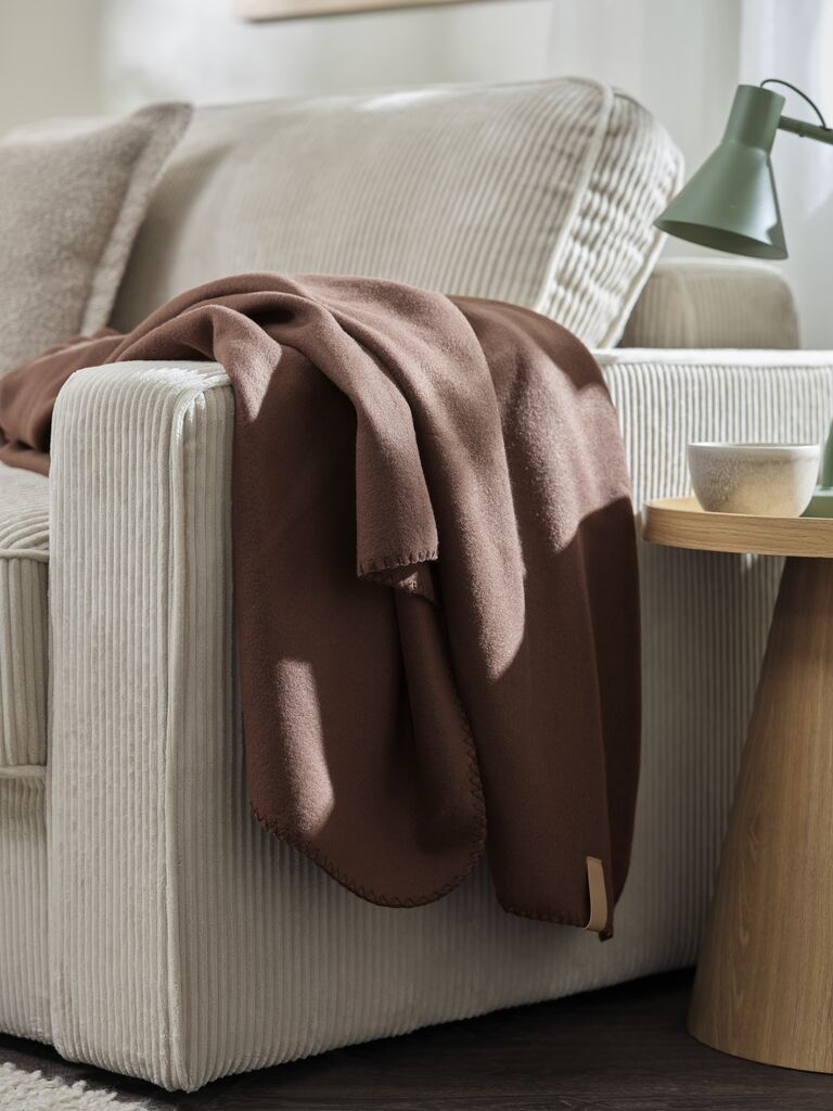 Chăn sofa | DAGLILJE | polyester | t&iacute;m | R130xD170cm