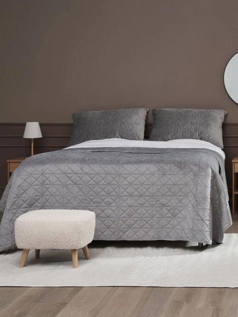 Chăn chần | ENGBLOMME | polyester | xám | R220xD240cm