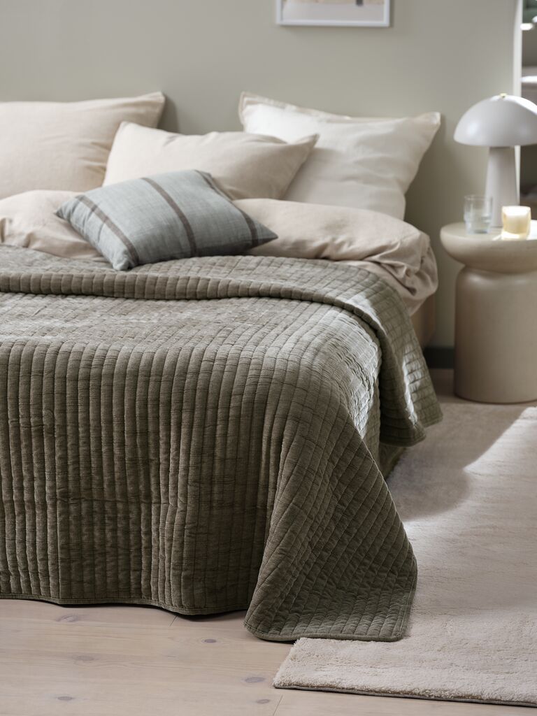 Chăn chần | RUNDSKOLM | polyester | x&aacute;m | R220xD240cm