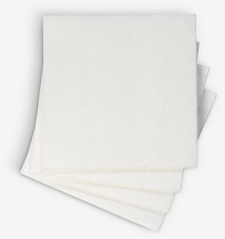 Bộ 4 khăn lau chén | INGVI | viscose | trắng | R38cmxD38cm