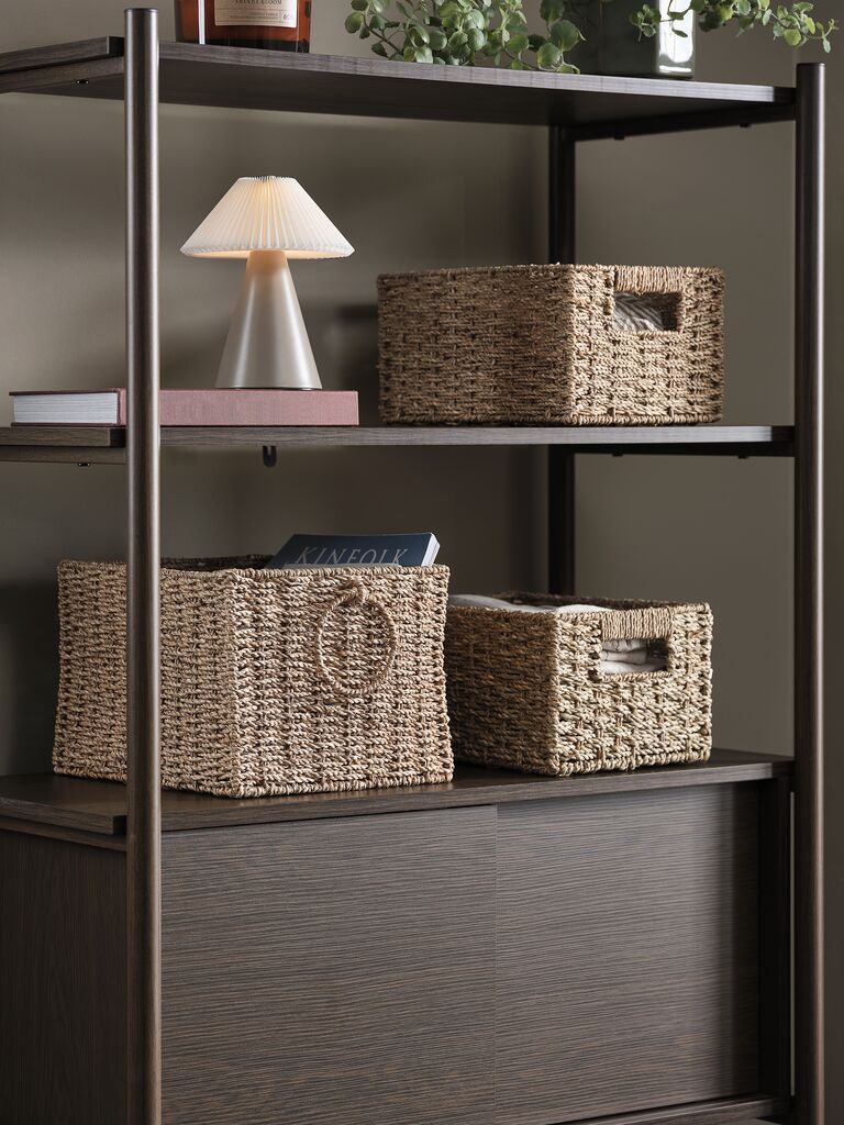 Giỏ đa năng | GREG | sợi cói/thép | màu tự nhiên | R25xD33xC20cm