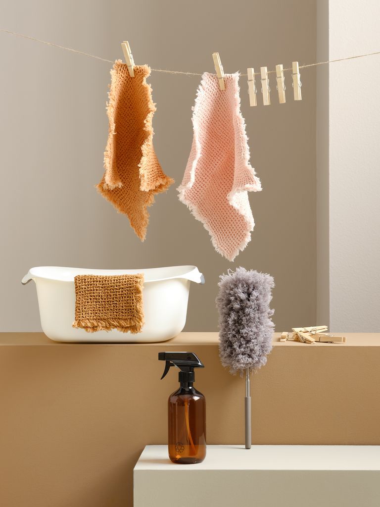 Chổi phất trần | BRIAN | polyester/thép | xám | Ø10xC35cm