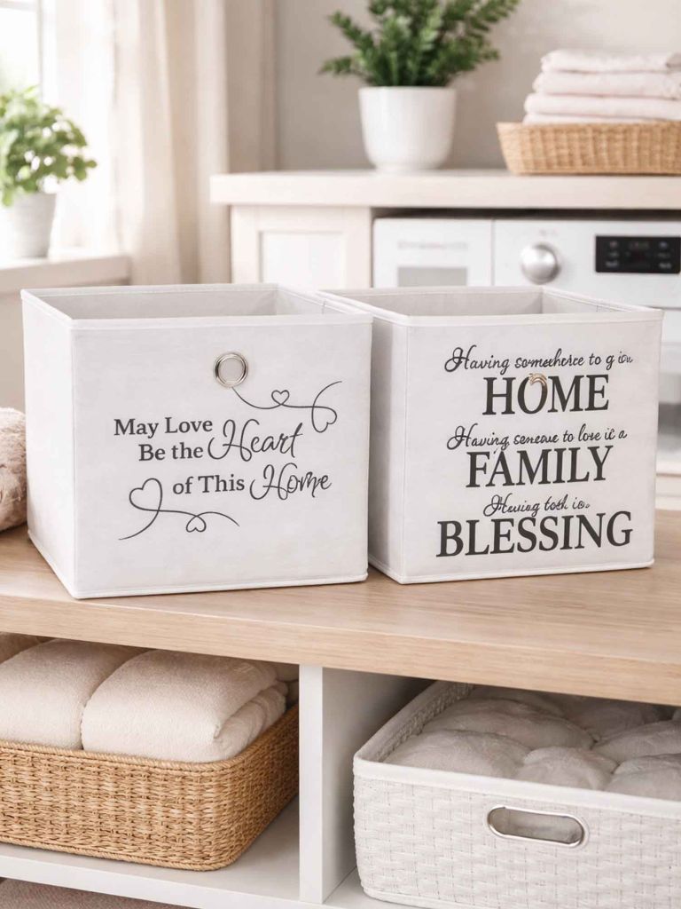 Giỏ đa năng | FINNIAN | giấy nén/nhựa PP | đen/trắng | R32xD28xC30cm