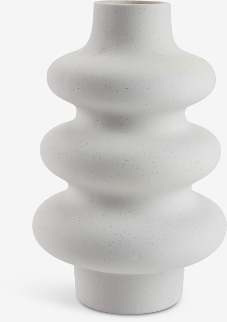 Lọ hoa Alvis Dolomite Trắng Ø20x30cm