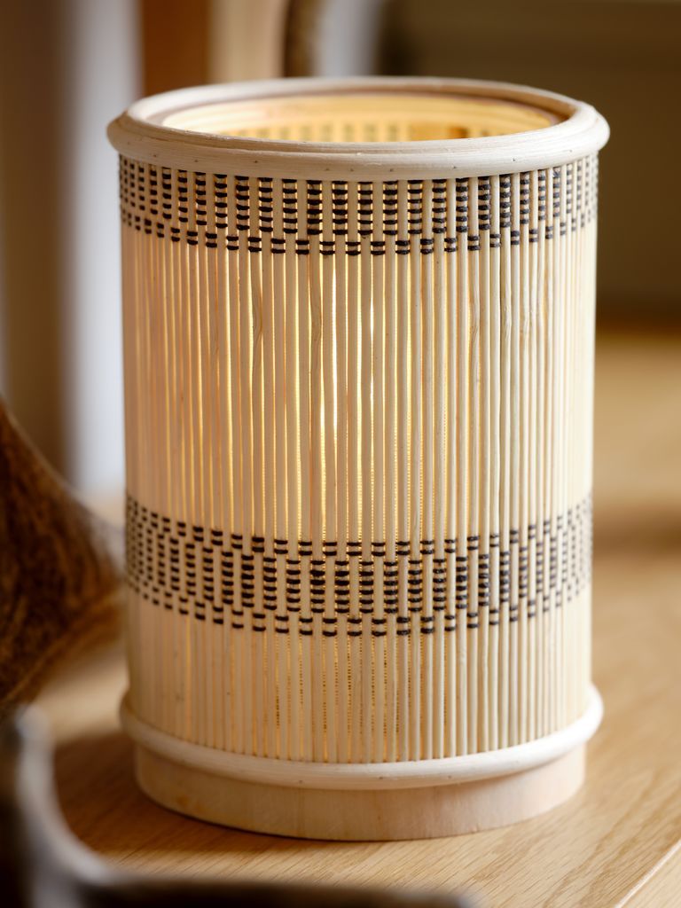 Đèn bàn | MINGUS | tre | màu tự nhiên | Ø13xC18cm