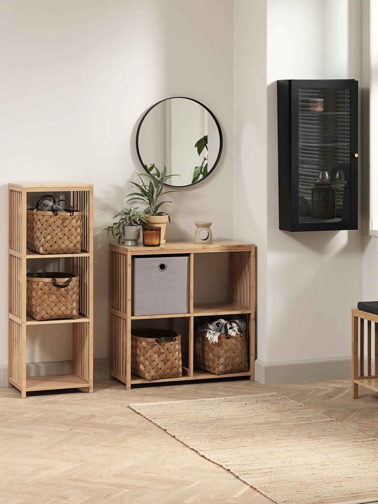 Giỏ đa năng | GERVALD | vải polyester/giấy nén | xám | R30xD30xC30cm